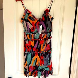 Olivaceous mini dress